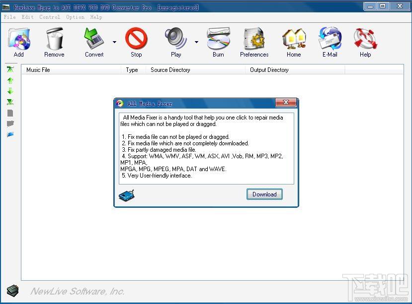 NewLive Mpeg to AVI DIVX VCD DVD Converter Pro,mpeg视频转换器,mpeg视频转换