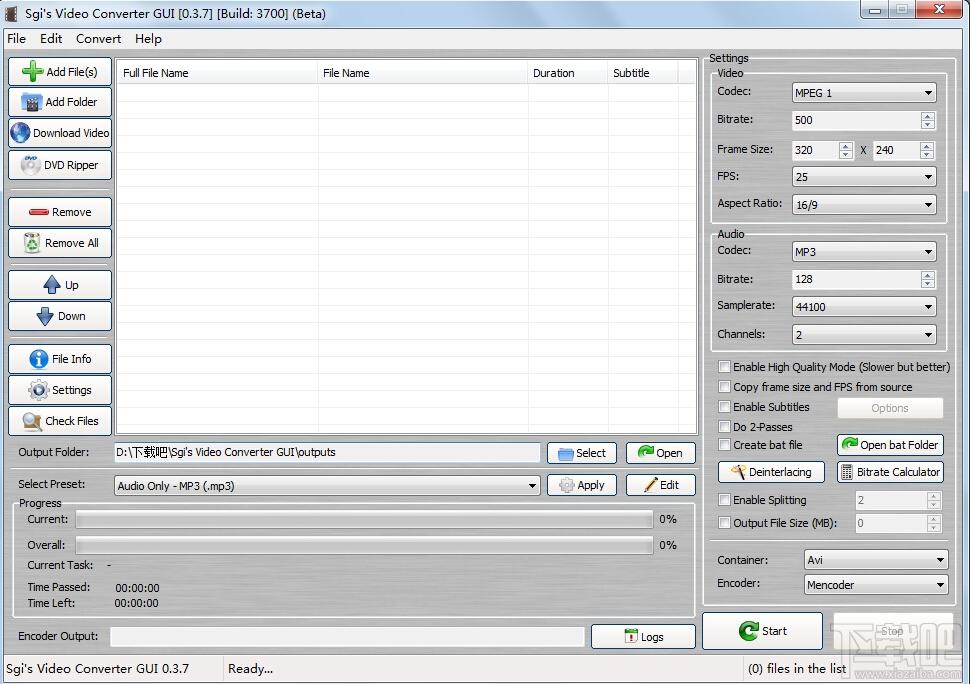 Sgis Video Converter,Sgi's Video Converter GUI