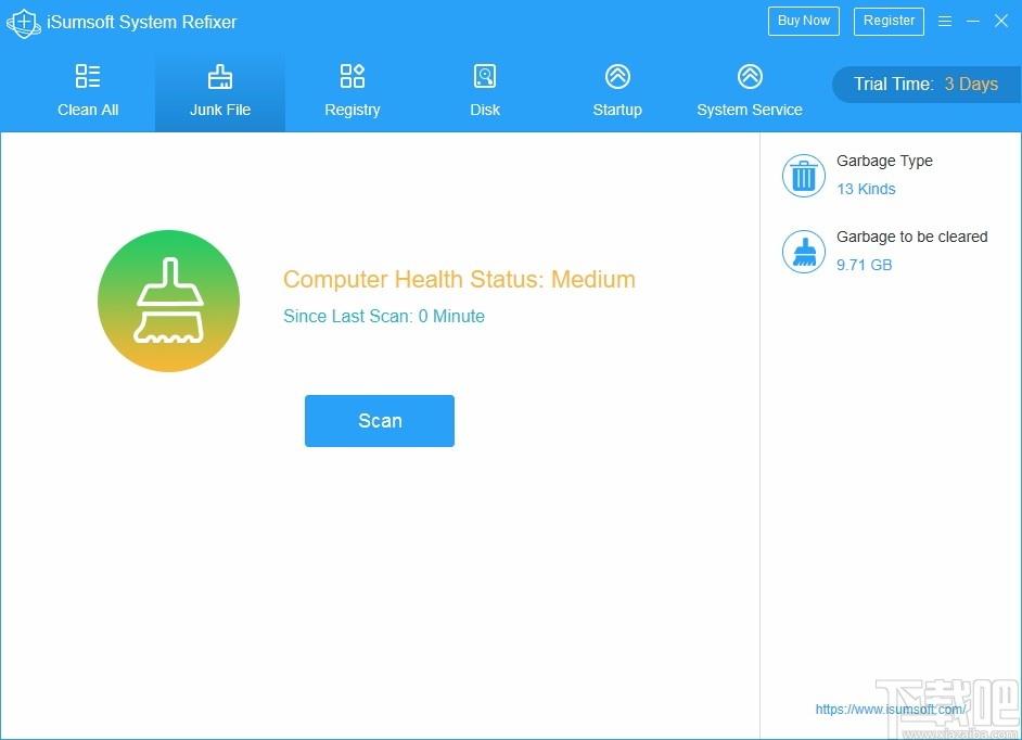 iSumsoft System Refixer下载,系统优化工具,垃圾清理