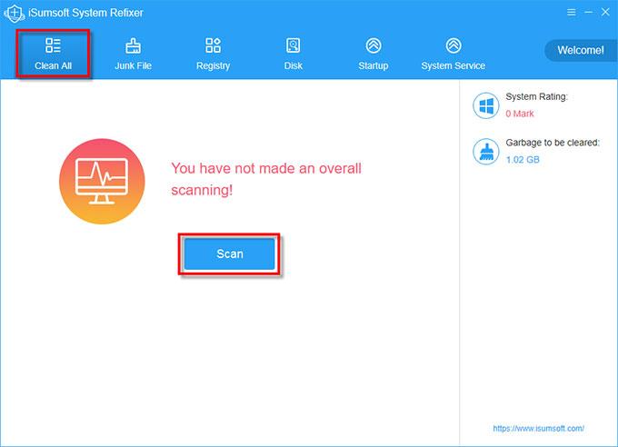iSumsoft System Refixer下载,系统优化工具,垃圾清理