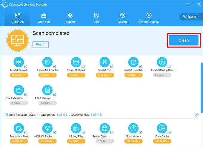 iSumsoft System Refixer下载,系统优化工具,垃圾清理