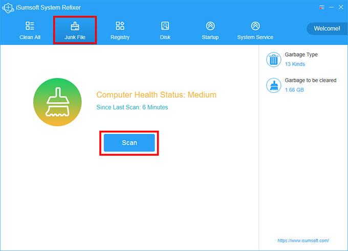iSumsoft System Refixer下载,系统优化工具,垃圾清理