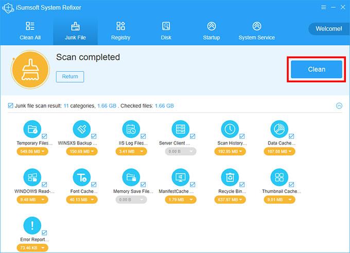 iSumsoft System Refixer下载,系统优化工具,垃圾清理
