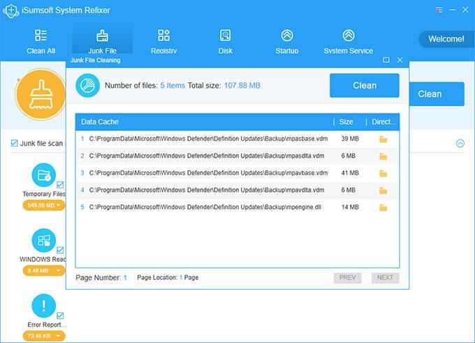 iSumsoft System Refixer下载,系统优化工具,垃圾清理