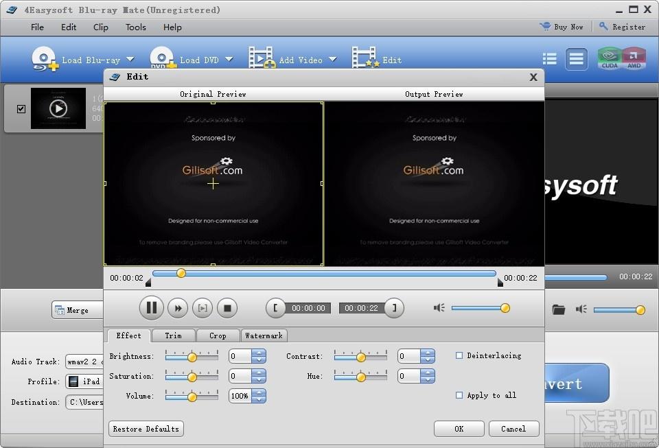 4Easysoft Blu Ray Mate下载,视频转换软件,视频转换